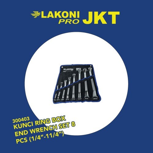 Kunci Pas Set - 300403 8 Pcs (1/4&quot;-11/4&quot;) LAKONI PRO