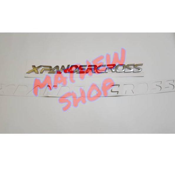Engine Hood Emblem Xpander Cross Chrome Model ORI / Emblem Kap Mesin Xpandercross Chrome Original (K