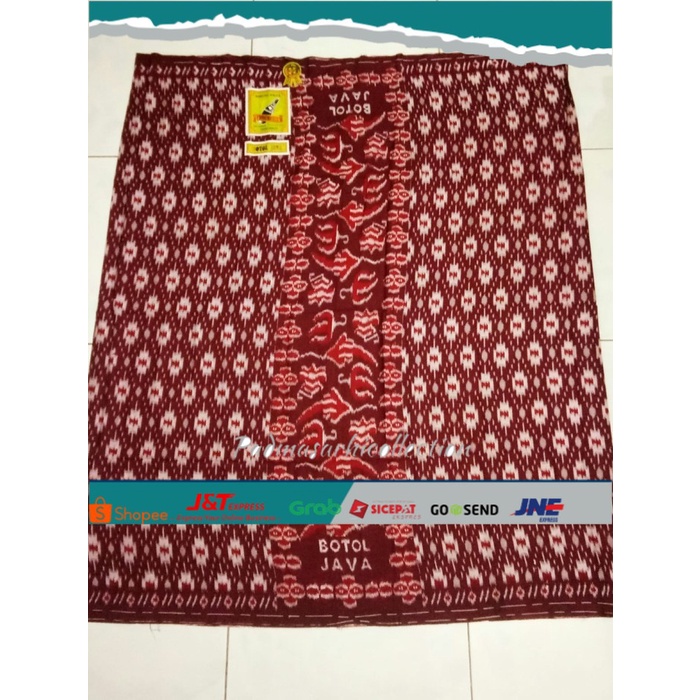 ✨ BISA COD ✨ Sarung Halus Botol Zaitun Goyor Print Rayon Export Quality - Botol Java, Merah