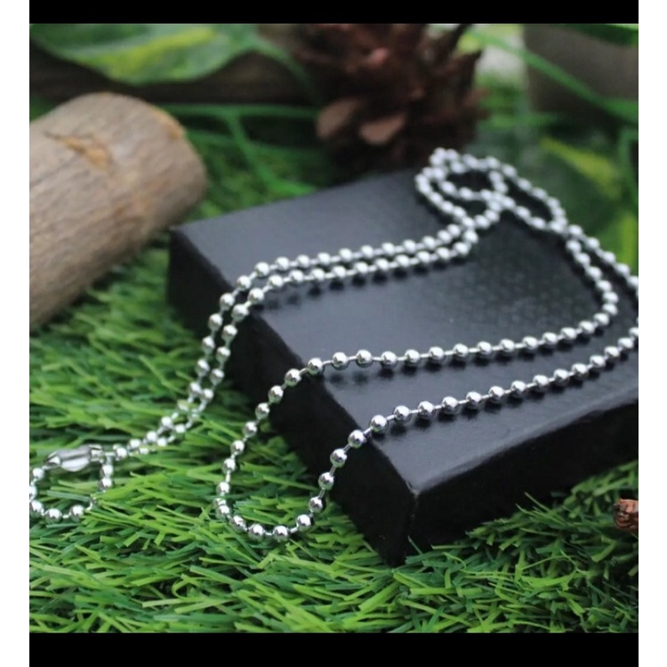 Rantai Kalung Titanium Import 316L - Biji Lada GOLD