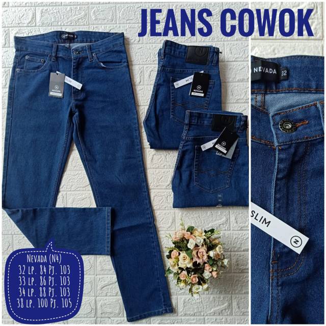  celana  jeans  cowok nevada  Shopee Indonesia