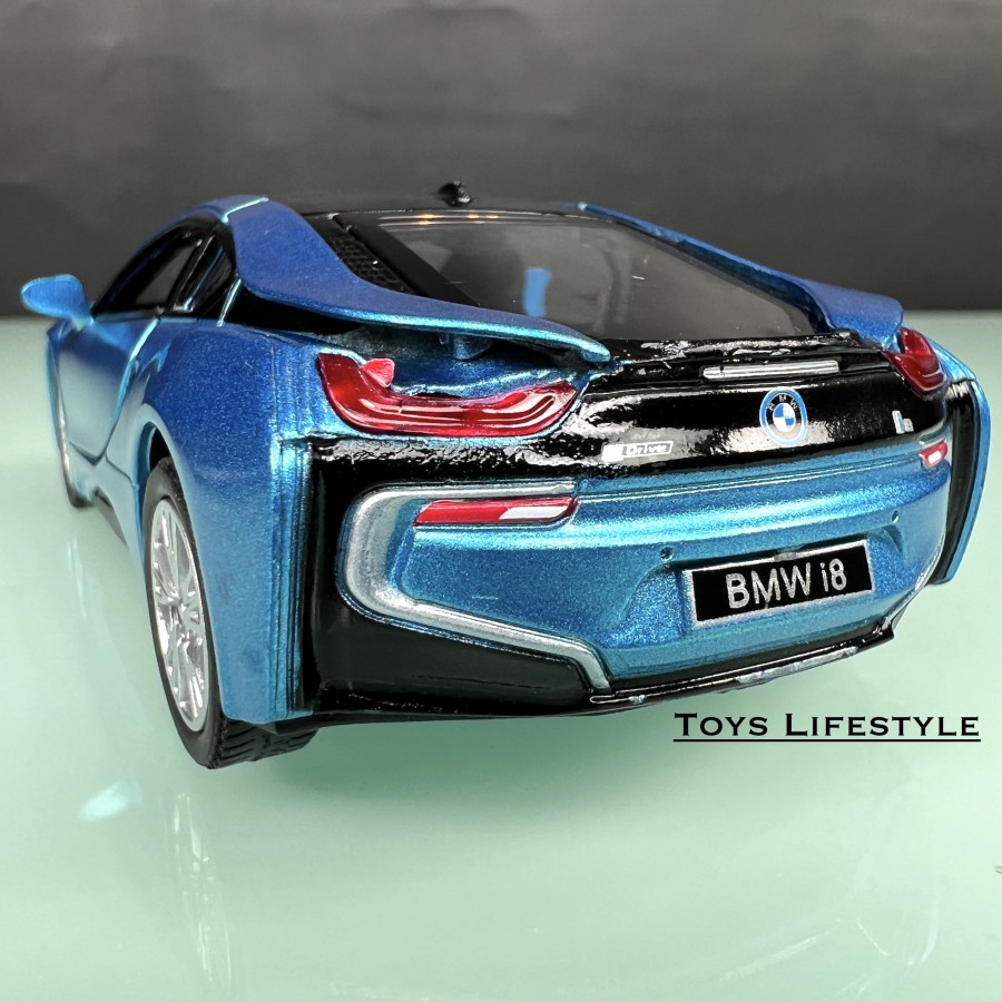 Kinsmart Diecast - BMW i8 Skala 1:32 (Biru)