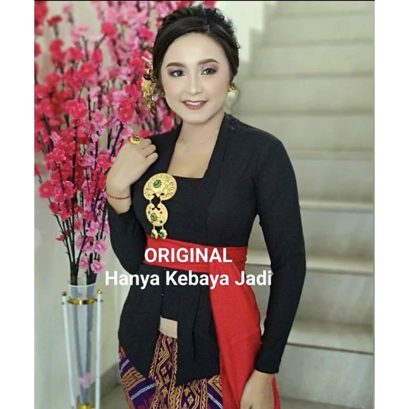 Set kebaya jadi kutubaru polos stretch