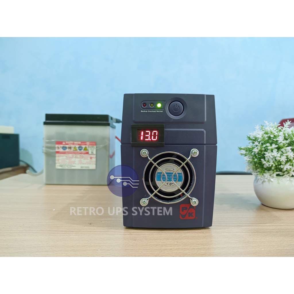 UPS Modif Power Kinetics 650VA Modifikasi Aki External &amp; Cooling Fan