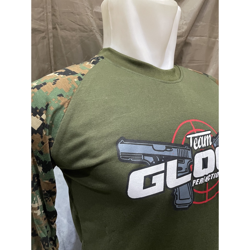 Kaos Raglan Marpad Glock - Kaos Raglan Panjang - Kaos Lengan Panjang - Kaos Loreng