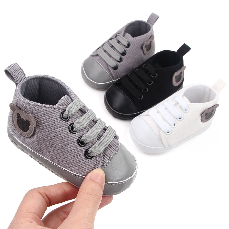 Sepatu Bayi Laki Laki - Sepatu Prewalker Baby Shoes Motif Polos Keren S1203