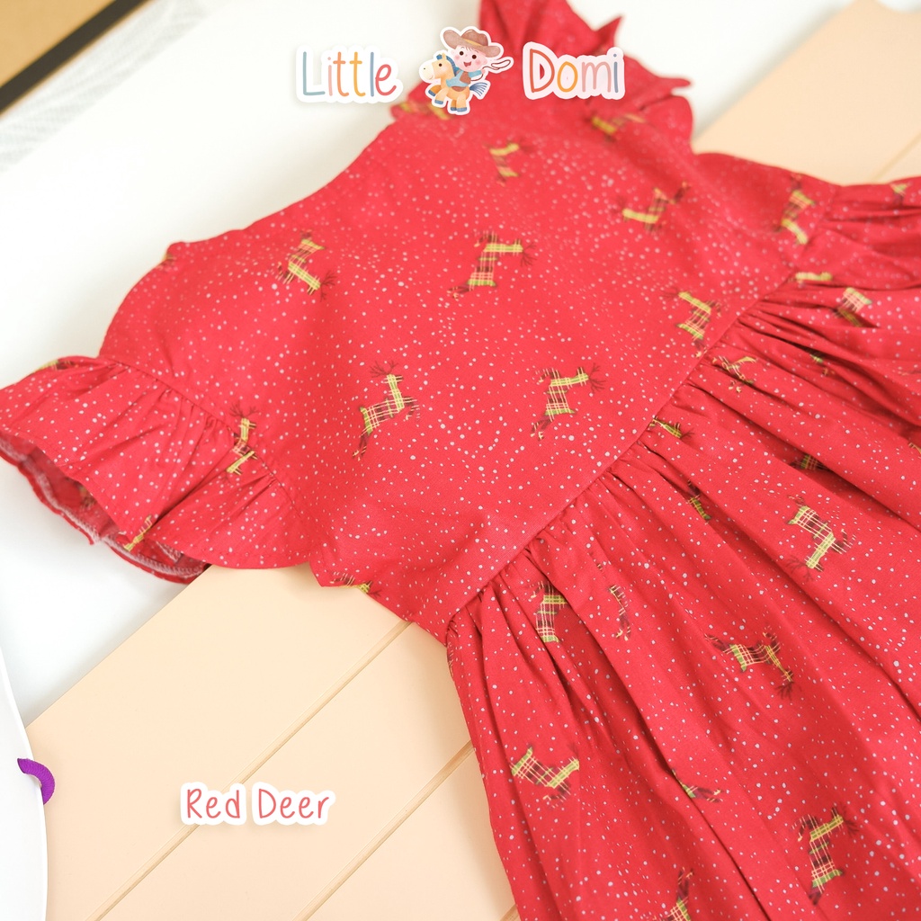 Deer Dress ( Girl ) - Terusan Anak Perempuan - Dress Anak Perempuan - Little Domi