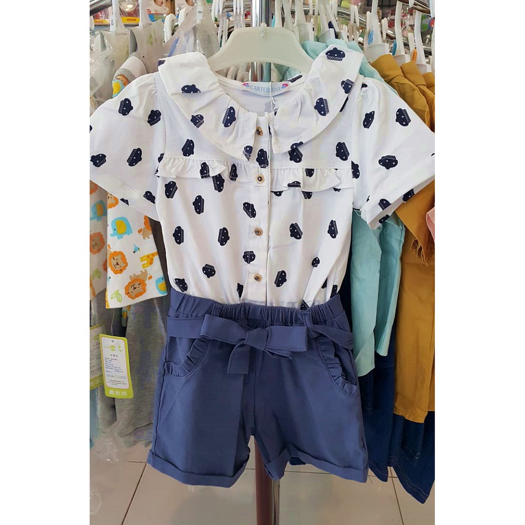 Jumpsuit Baju Anak Bayi Perempuan White Flo