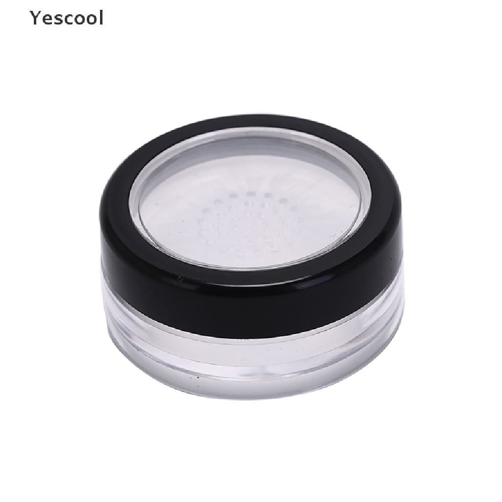 Yescool Kontainer Kosong Bahan Plastik 10g Dengan Saringan Untuk Bedak Taburkosmetikmakeup