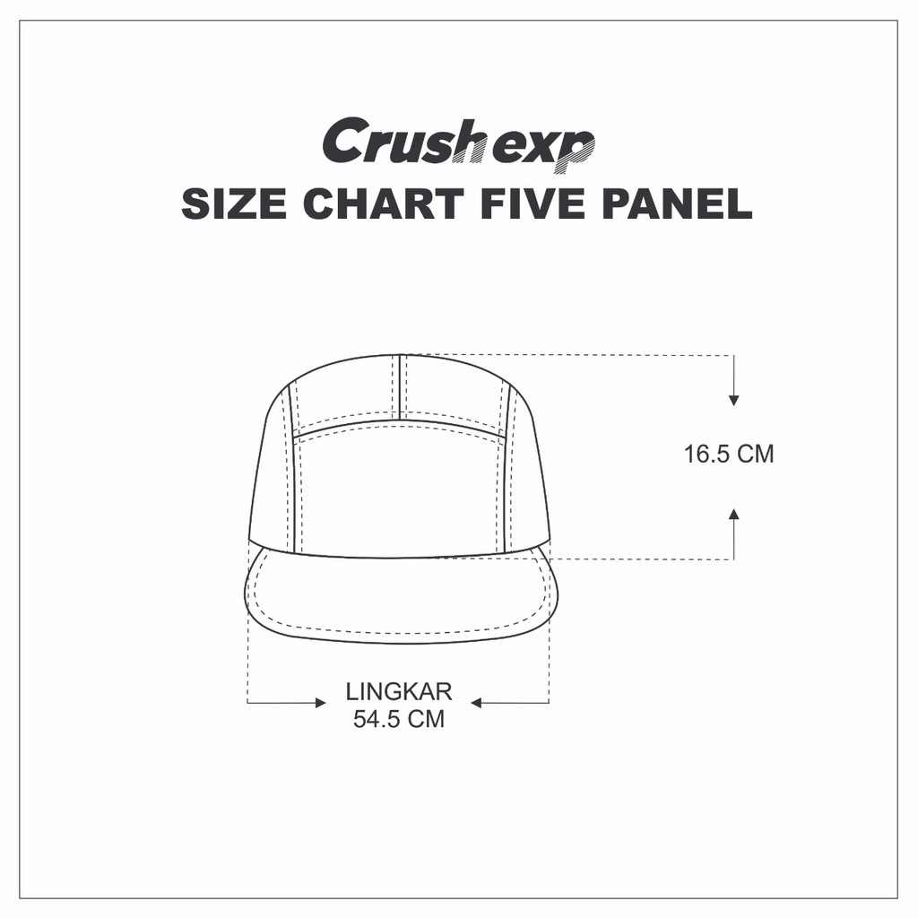 CRUSH EXP Topi Five Panel STC0150 -  MAROON