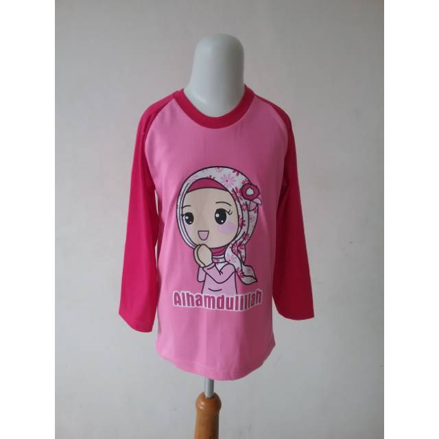 Atasan anak  | baju anak  / kaos anak wanita lengan panjang