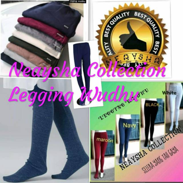 Legging wudhu neaysha collection bahan spandek rayon super kwalitas premium..