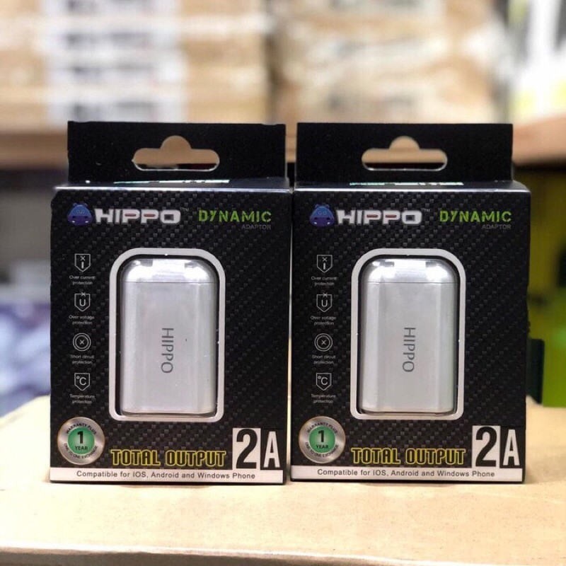 HIPPO Dynamic Adaptor Charger VP / SP Batok Charger Dual USB Garansi Original Resmi