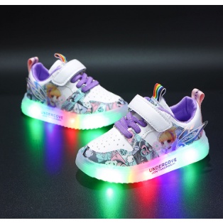 Sepatu Anak led sneaker perempuan FLY lampu nyala 5550