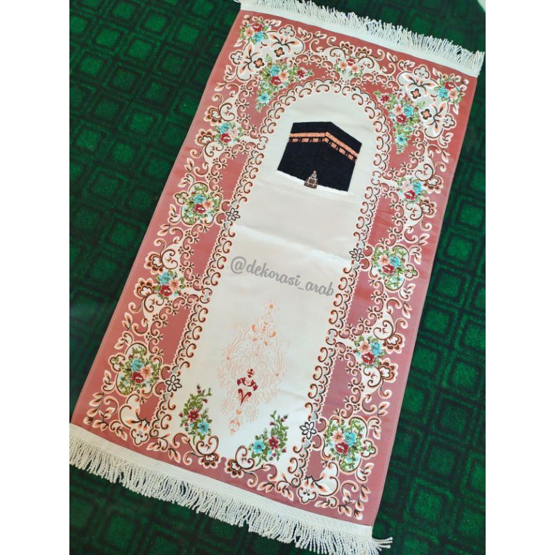 Sajadah Ka'bah dan Masjid Al Aqsa / Al Quds Palestin Satin Premium dan Sajdah Pintu Ka'bah