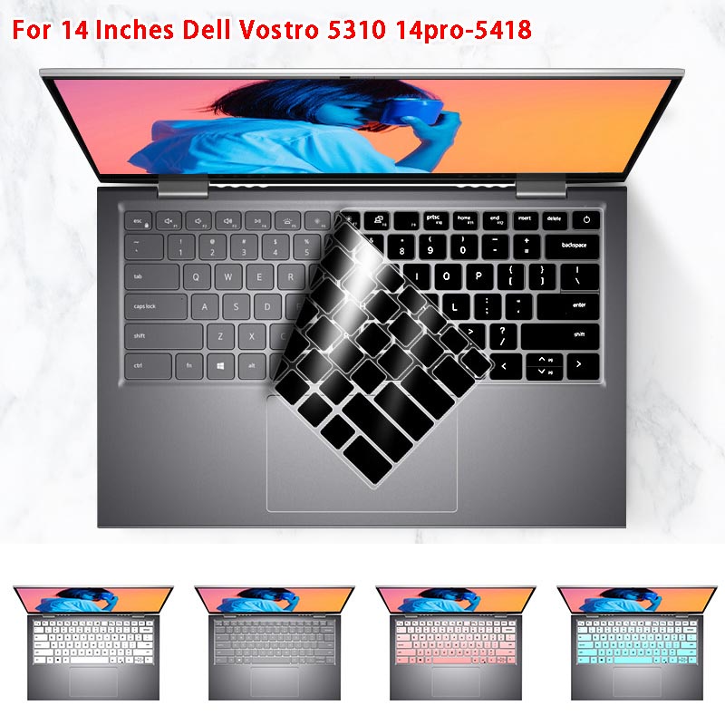 Cover Pelindung Keyboard Dell Vostro 5310 14pro-5418 Bahan Silikon Lembut Ultra Tipis Anti Air / Debu 14 &quot;