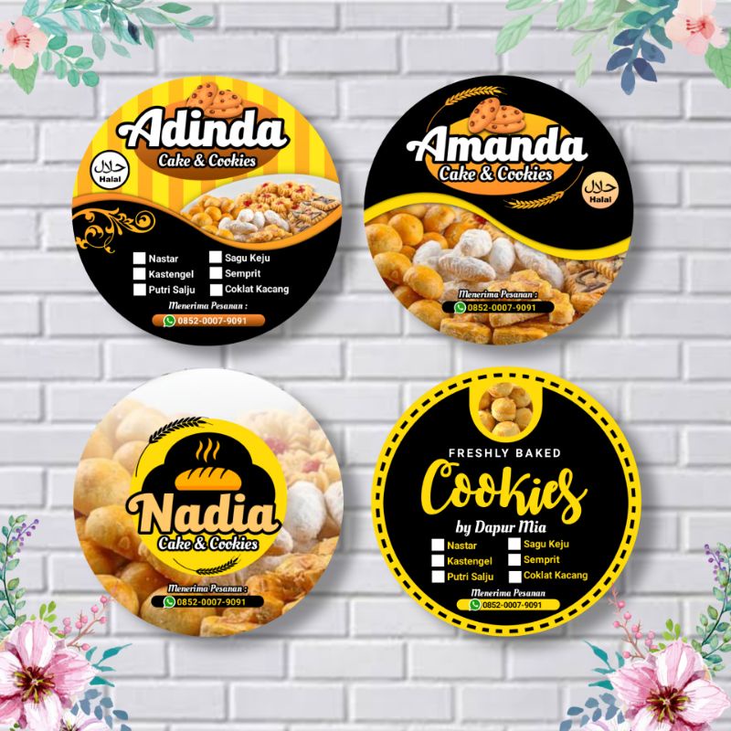 

( minimal order 100 pcs ) stiker kue sticker kue kering sticker kue custom sticker kue kering toples custom sticker kue lebaran sticker kue kering lebaran sticker kue basah sticker kue kering custom sticker cookies custom sticker cookies toples
