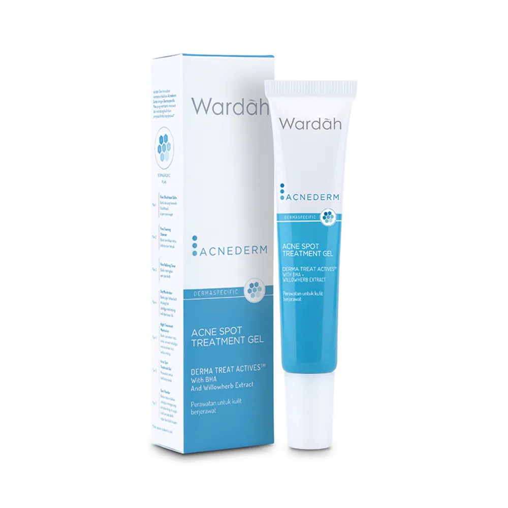 Wardah Acnederm Acne Spot Treatment Gel 15ml - Spot Treatment - Spot Gel - Salep Jerawat - Anti Jera