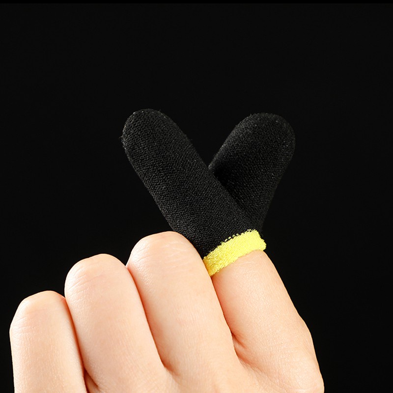 Sarung Jempol Finger Cots Anti Basah 2Pcs 1 Pasang tangan For gaming Game AOV ML PUBG FF mobile