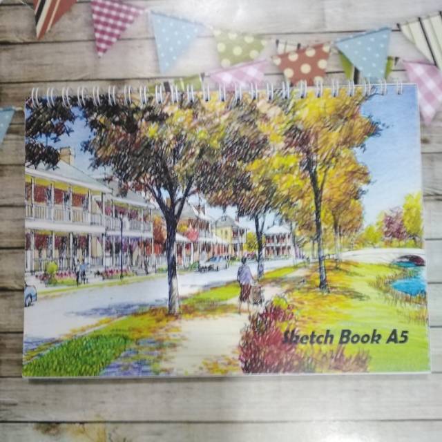 Sketch book buku sketsa / gambar kiky A5 50 lembar