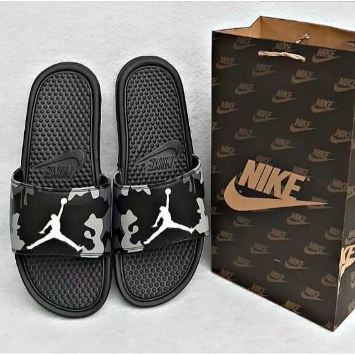 PBRAL..!! SANDAL Pria Niike Benassi Air Jordan Grade Original