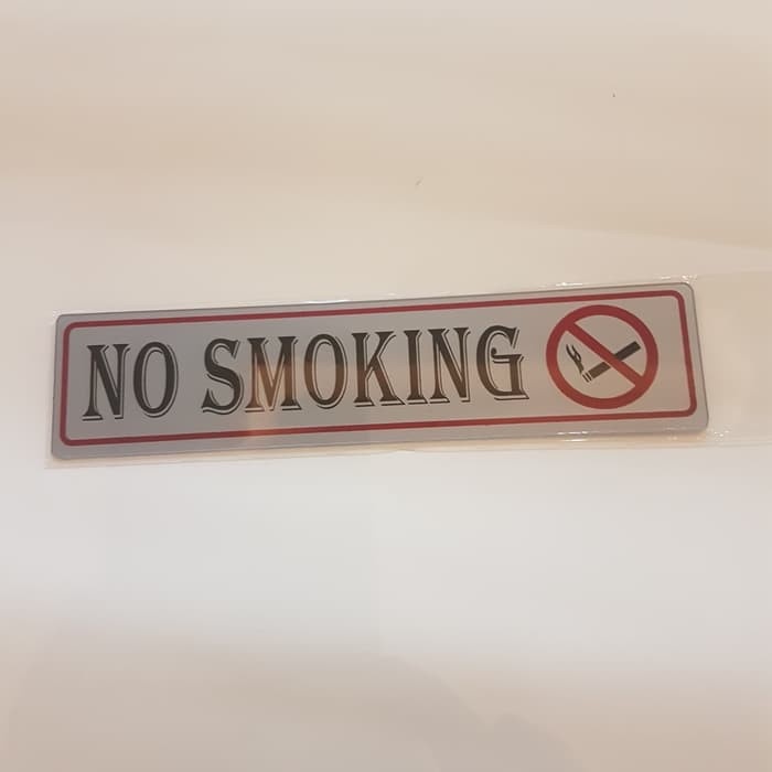 

SIGN LABEL STICKER NO SMOKING 19,5CM - 4,5CM