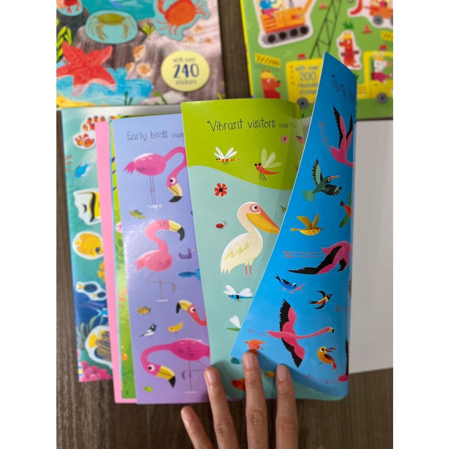 Buku Stiker Ketrampilan Anak Usborne Little First Stickers Book