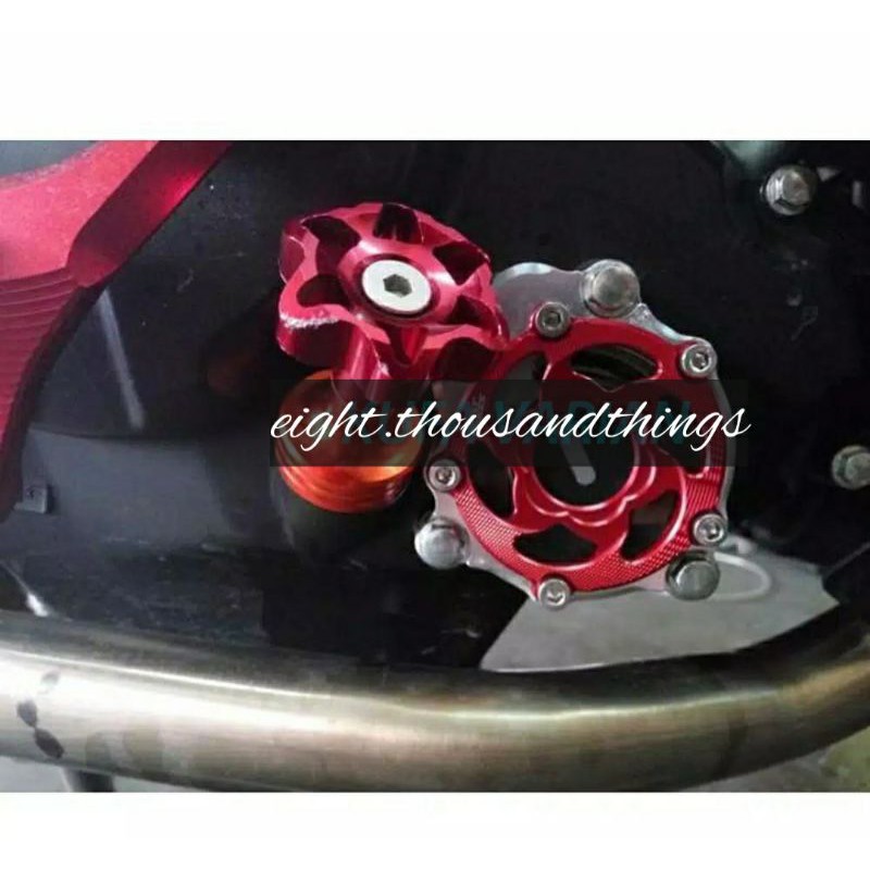 Tutup / Cover Filter Oli CNC Motor Yamaha Vixion R15 R25 Xabre MX King New