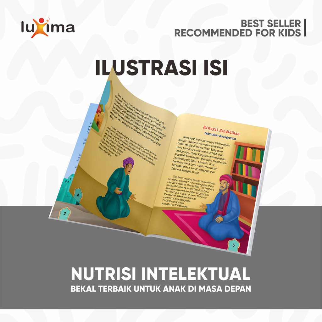 [10 SERI] Buku Anak Bilingual - Seri Ilmuwan Muslim yang Dikagumi