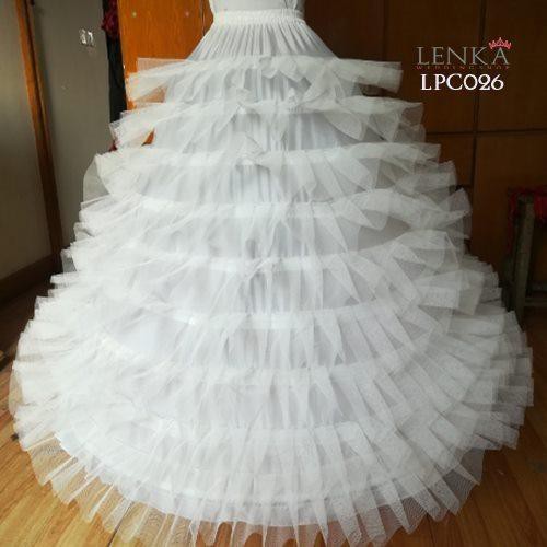 [STOK TERBATAS] PETTICOAT SUPER BALL GOWN DALAMAN GAUN 9 RING 9 LAYER LPC026