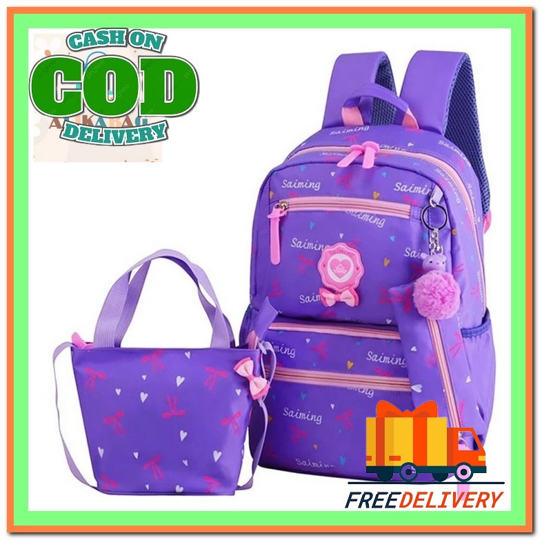 Amy - Tas Anak Korea Perempuan Ransel Korea Anak Perempuan Import Unicorn Terbaru 2022 Canvas Origin