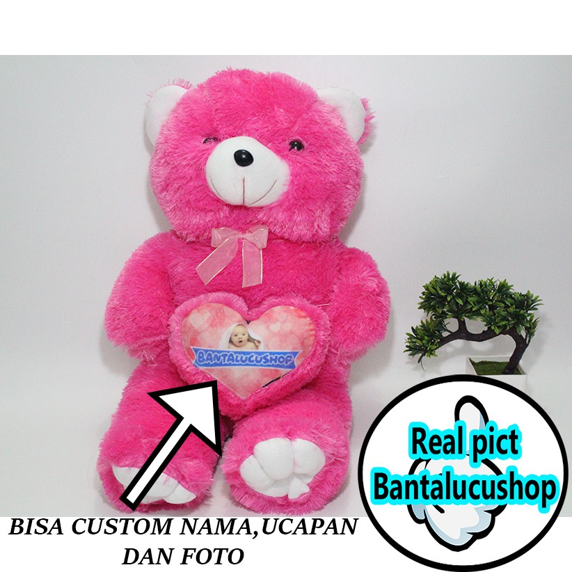 Boneka teddy bear xl love custom