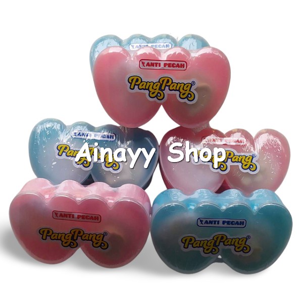 Tempat bedak bayi 1 set dengan puff / wadah bedak bayi bonus 2 Puff