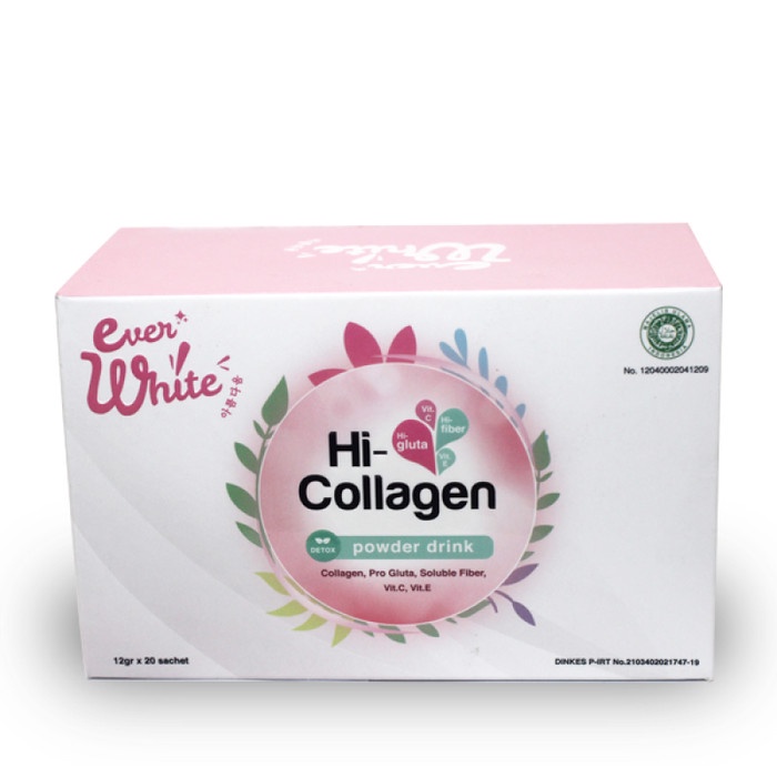 

tradisional-minuman- everwhite - hi-collagen powder drink (20 sachet) -minuman-tradisional.