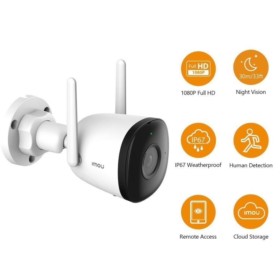 Imou Bullet 2C Smart IP Cam CCTV 1080P Outdoor Garansi Resmi