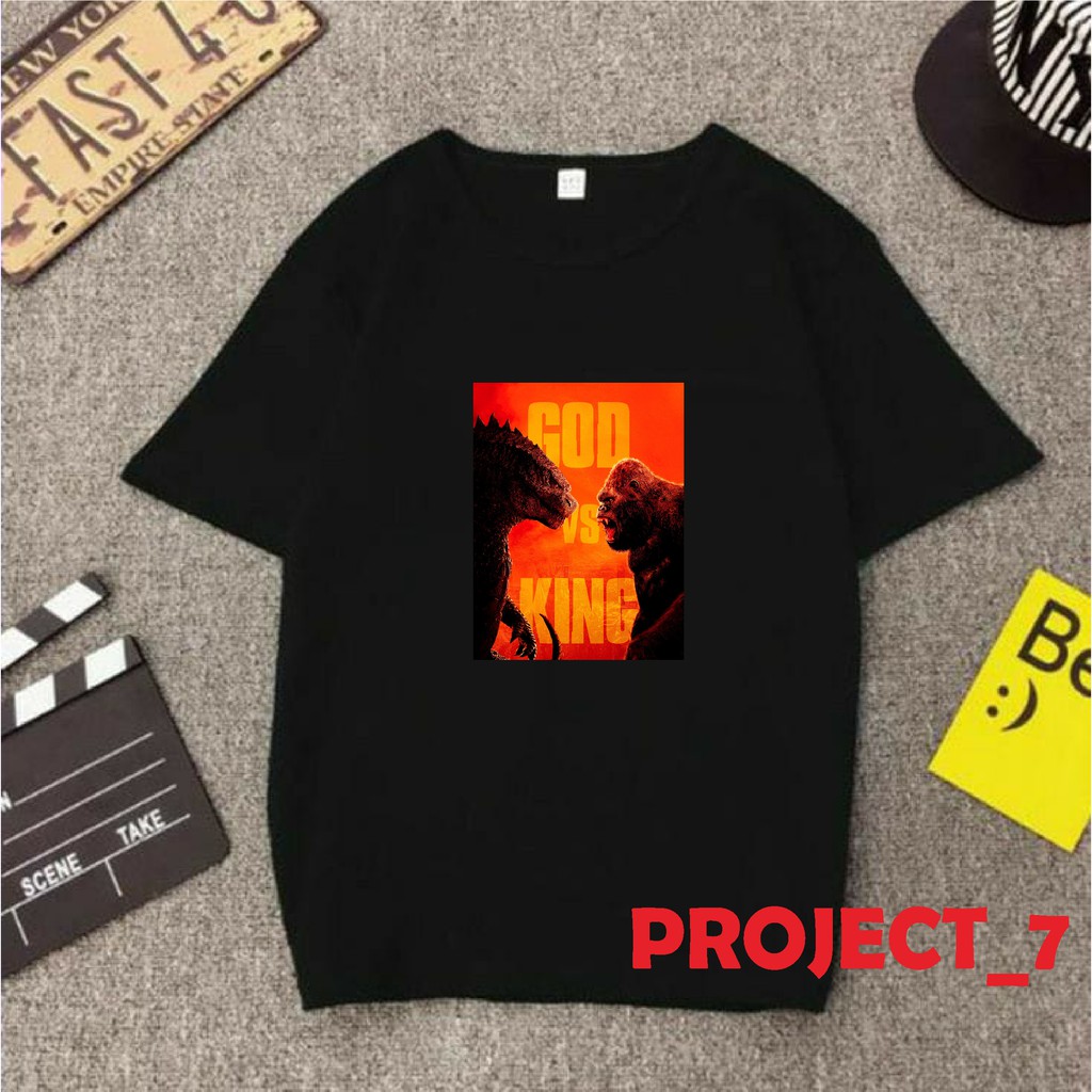 TSHIRT KONG VS GODZILLA / BAJU KING KONG / KAOS GODZILLA / BISA COD