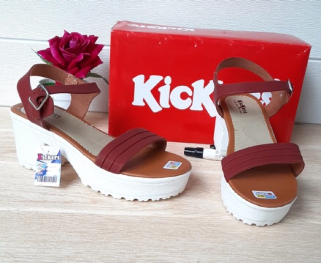 Termurah Sepatu Hak Tinggi Wanita Kickers Heels Tahu tali lilit