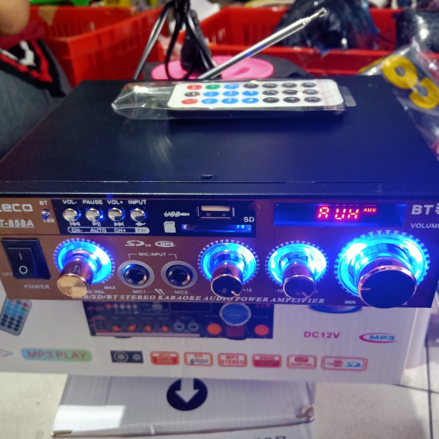 COD POWER AMPLIFIER BLUETOOTH FLECO BT-858A//AMPLI KARAOKE FLECO BT-858A