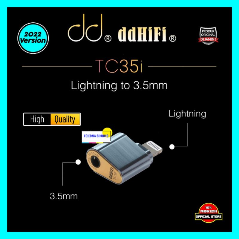DD DDHIFI TC35i Lightning to 3.5mm DAC Adapter Original