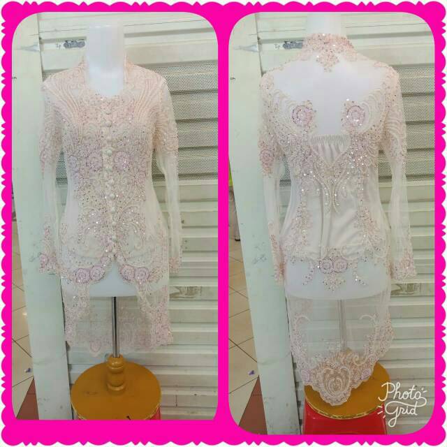 Atasan kebaya tile payet lengan panjang