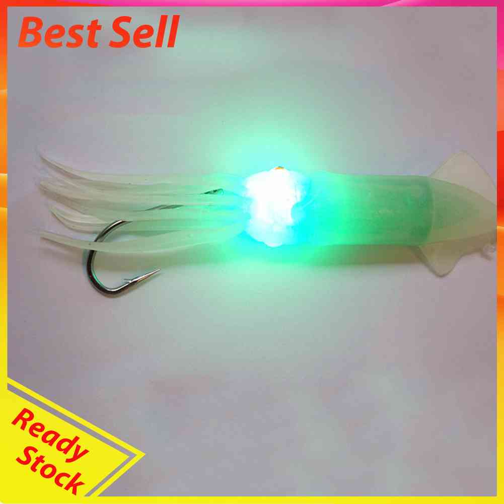 Luminous Artificial Squid Skirt Lure Fishing Bait Accessories for Saltwater