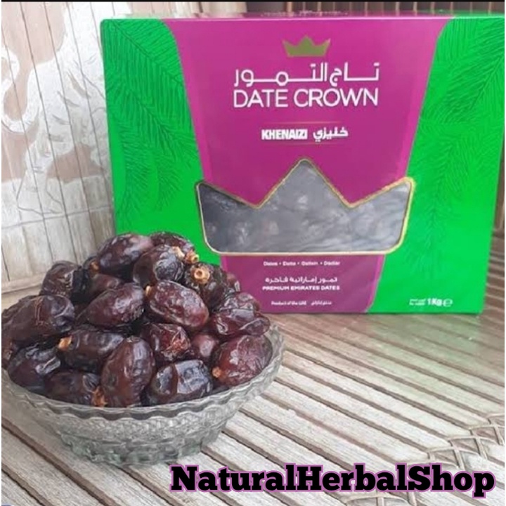 

Kurma IMPORT Kualitas PREMIUM Kurma DATE CROWN KHENAIZI 1KG