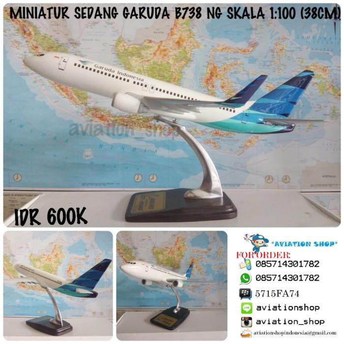 Diecast | Miniatur Pesawat Garuda Indonesia Boeing 737-800Ng Skala 1:100 (38Cm)