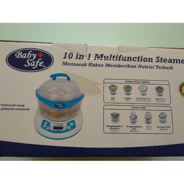 Steamer Sterilizer penghangat susu baby safe 10 in 1 Multifunction steamer