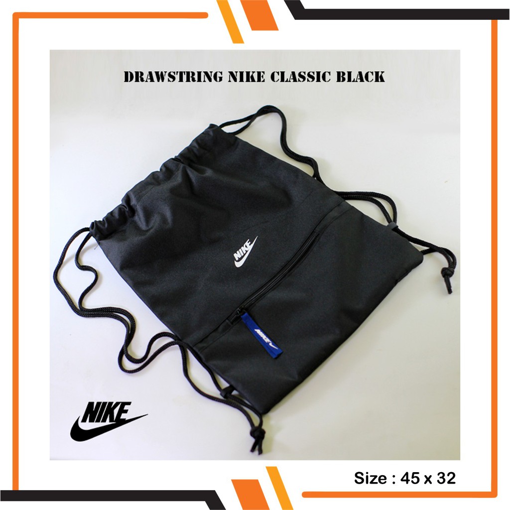 Tas Sepatu Futsal Olahraga Pria Drawstring Serut Nike