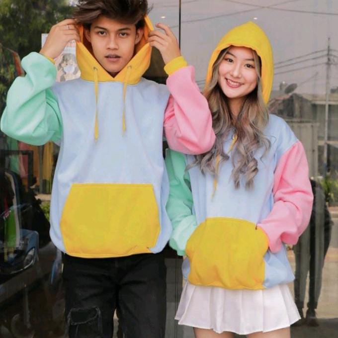 Sweater hoodie warna warni/sweater kekinian/hoodie murah –SIL.214773