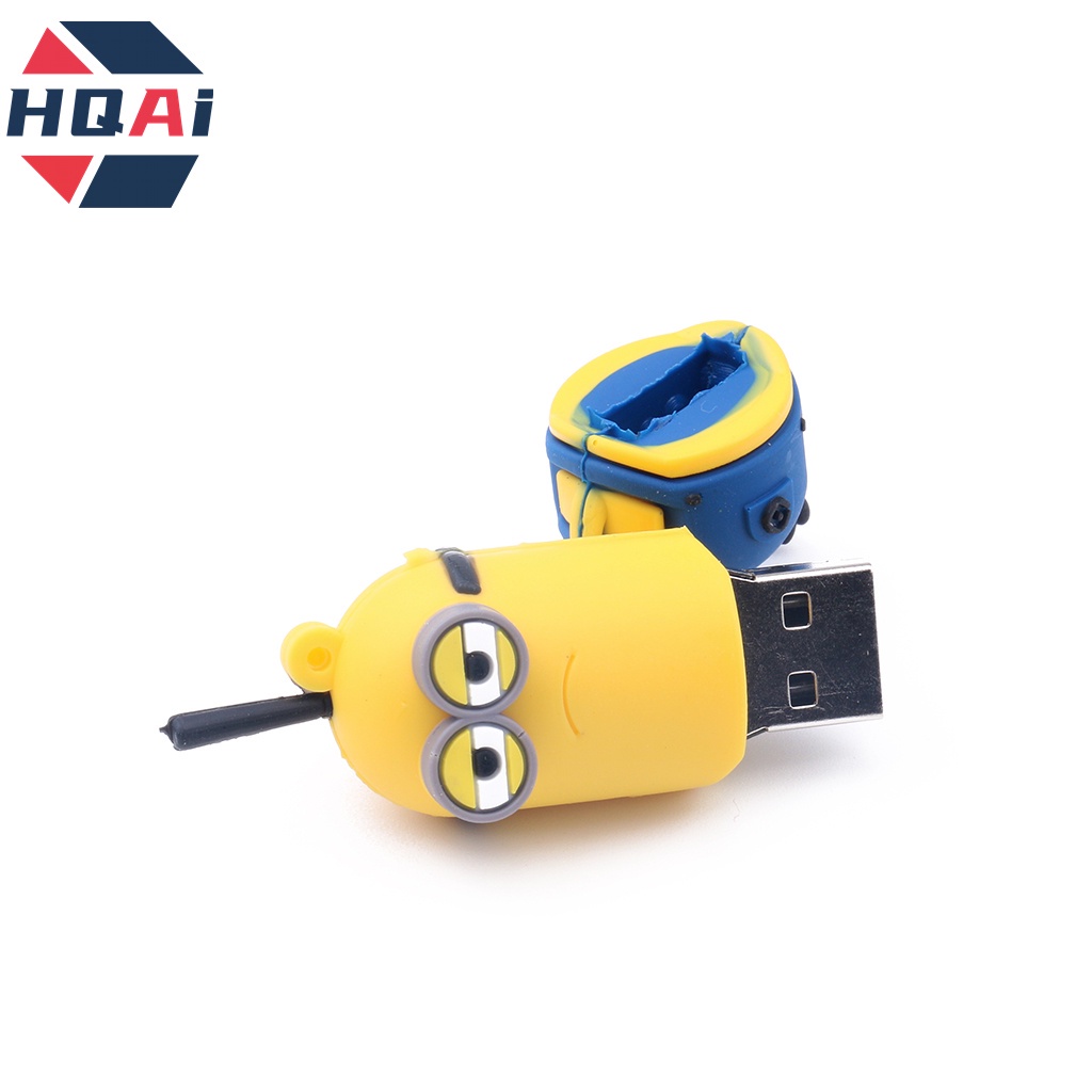 Usb Flash Drive Portable High Speed Desain Kartun Minions Kapasitas 8GB / 16GB / 32GB / 64GB / 128GB