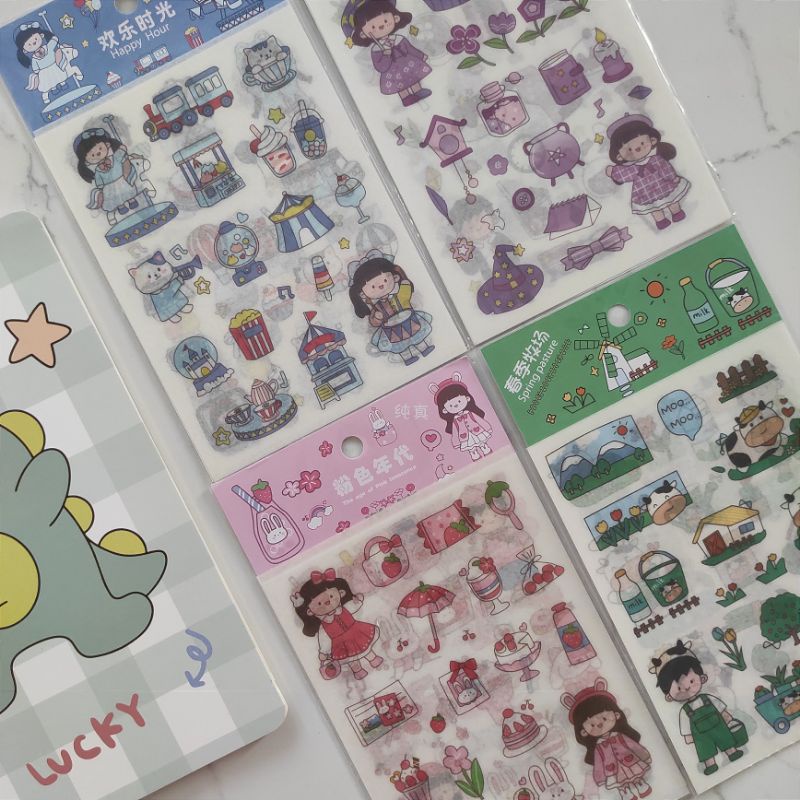 

STICKER DECO SET KARAKTER LUCU