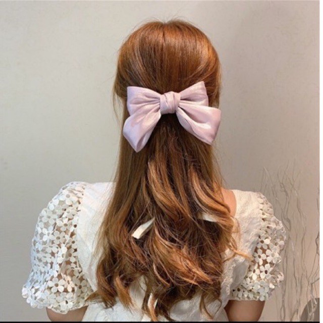 jepitan rambut pita bahan satin premium