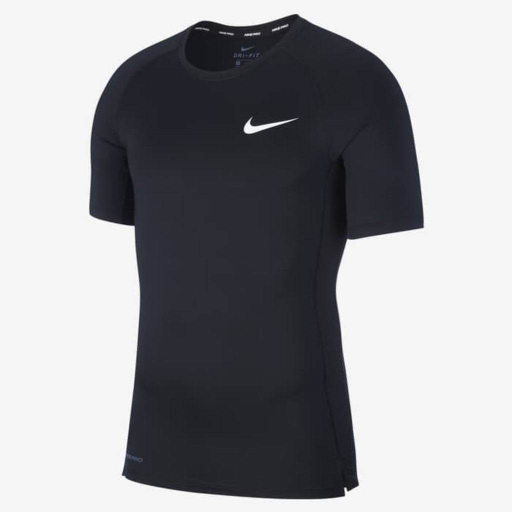 Original 100% Pakaian Training Nike Pro Short Sleeves Top BV5632-010 - S